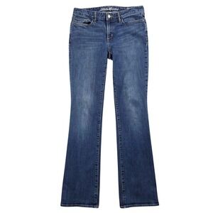 Eddie Bauer Womens Bootcut Jeans 6 Low Rise Stretch Blue